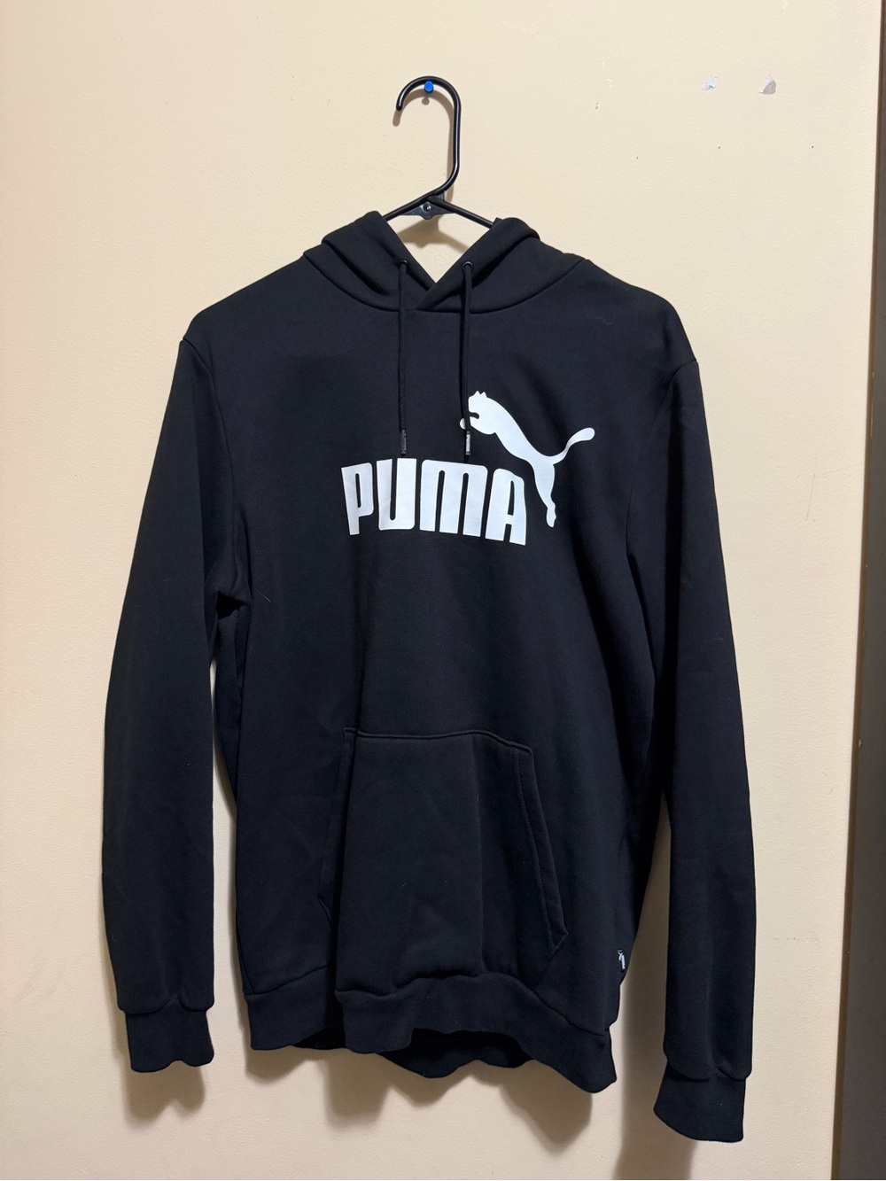 Puma Black Hoodie with White Logo